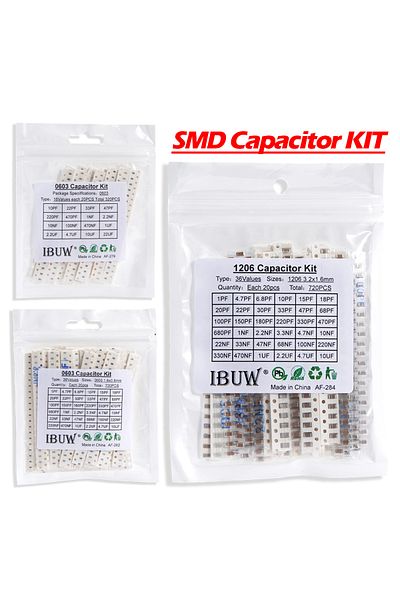Choice 36Values 1pF-10uF Electronic Capacitor set 1206 SMD Ceramic Capacitors assortment kit 22PF 47PF 2...
