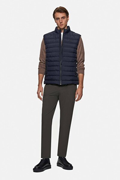 Twn Slim Fit Navy Blue μονόχρωμο γιλέκο