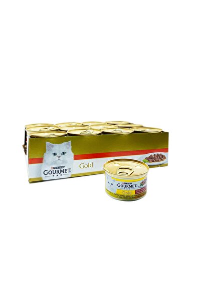 Gourmet Gourmet Gold Parça Etli Soslu Tavuklu Ciğerli 85gx12 Adet