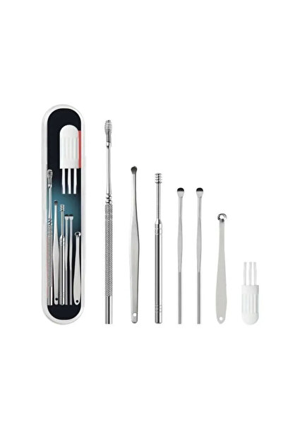 Nail Master Kulak Temizleme Seti 6'lı Spiral Paslanmaz Çelik Temizleme Seti