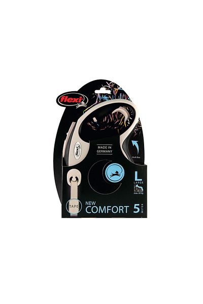 Flexi New Comfort Large 5m Strip Travel Black