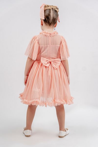 Eray Kids Βραδινό φόρεμα για κορίτσια με βολάν με λαιμόκοψη με πουά