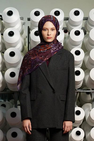 Madame Polo Ethnopure Collection Aura - Κομψό σχέδιο με χρώμα δαμάσκηνου