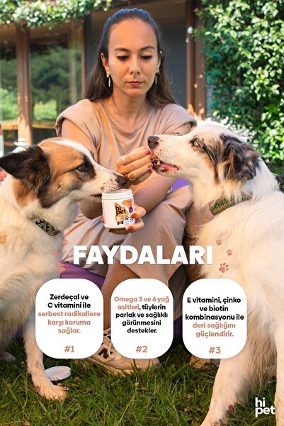 HiPet Deri Ve Tüy Güçlendirici Çiğnenebilir Tablet (DERMACARE)