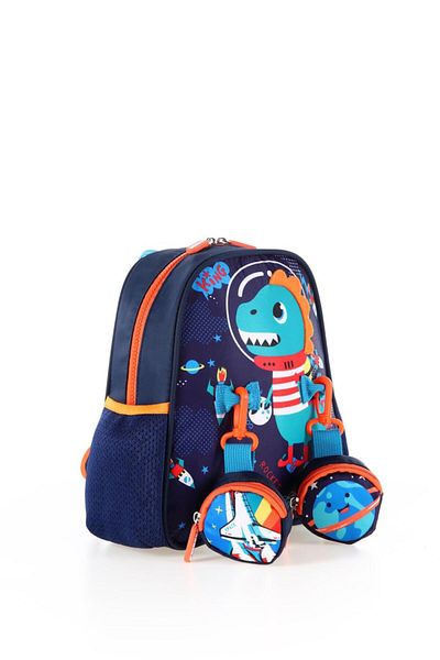 ÇÇS 51759 Rucsac de școală cu model de dinozaur pentru copii