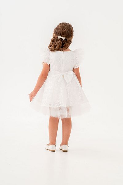 Eray Kids Βραδινό φόρεμα για κορίτσια με δαντέλα με λεπτομέρεια φιόγκου στην πλάτη
