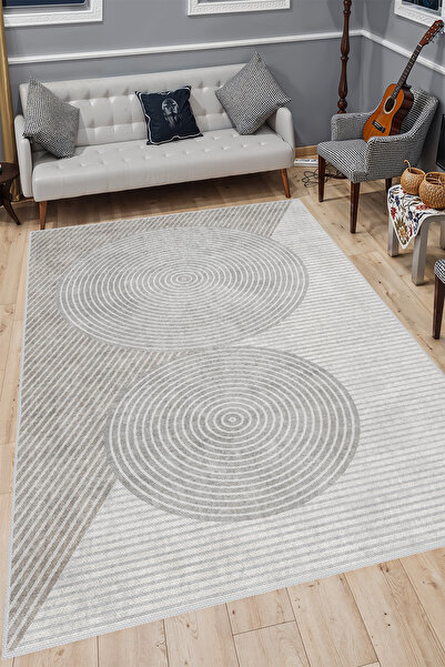 YTR HOME Dijital Baskı Yıkanabilir Kaymaz Taban Dekoratif Salon Mutfak Halısı...