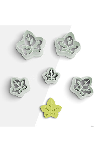 flament aşk Ivy Leaf Shaped Polymer Clay Mold, Earring Mold, Jewelry Mold, Cl...