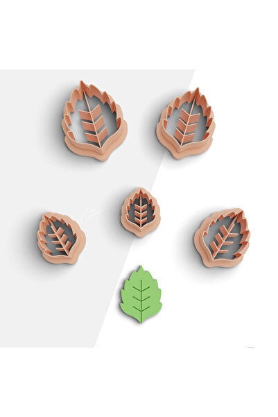 brocutters قالب قطع بوليمر كلاي على شكل ورقة البتولا، قالب القرط، قالب المجوه...