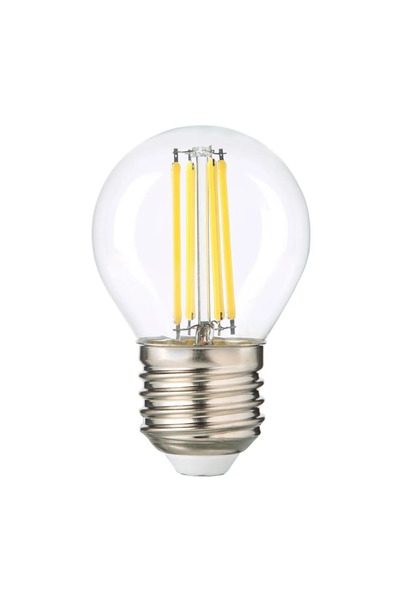 Edison G45 Şeffaf Cam E27 Mini Led Ampul - 3000 Kelvin Beyaz Cam Sarı Işık