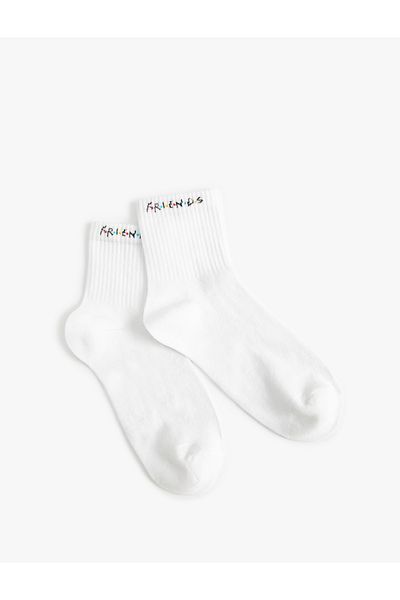 Koton Friends Socket Socks Licensed Embroidered