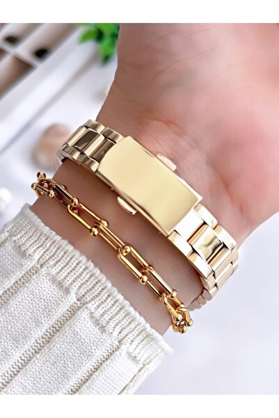 Coliseum Vintage Design Women's Wristwatch and Bracelet Set - Cl8369.M7