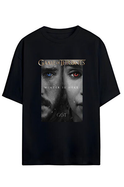 MAGORS GAME OF THRONES TASARIMLI UNISEX OVERSIZE PAMUKLU TSHIRT