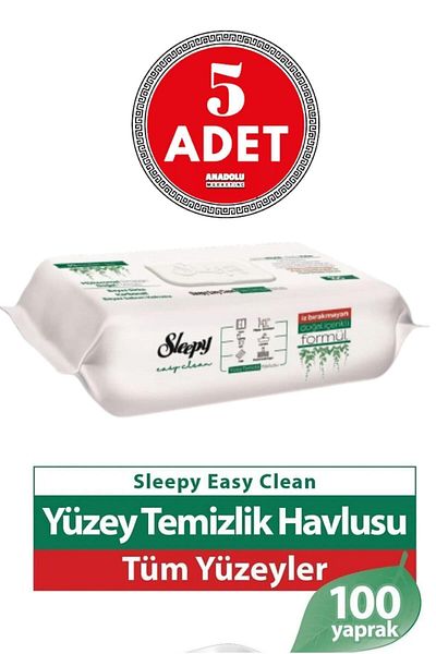 Sleepy Easy Clean Surface Clean. Towel 100 X5 Pieces