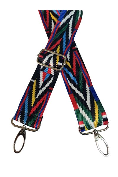 Gloria Polyester Bag with Retro Pattern Adjustable Column - 120 cm Phone Strap / Double Sided
