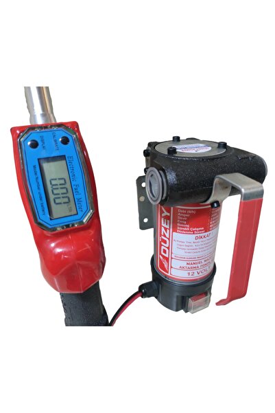 DÜZEY POMPA DÜZEY/12 VOLT MAZOT AKTARMA POMPASI & SAYAÇLI TABANCA SETİ (LİTRE...