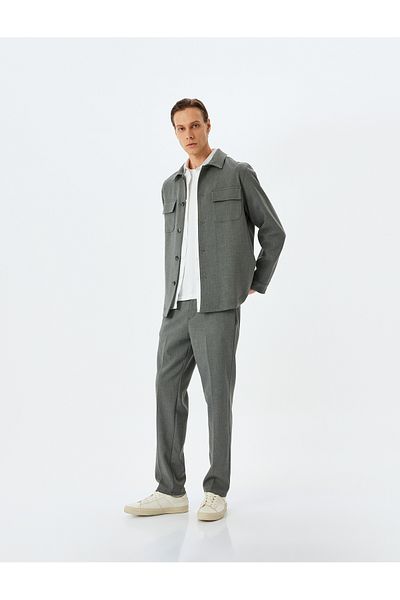Koton Viscose Blended Fabric Trousers with Pocket Detail