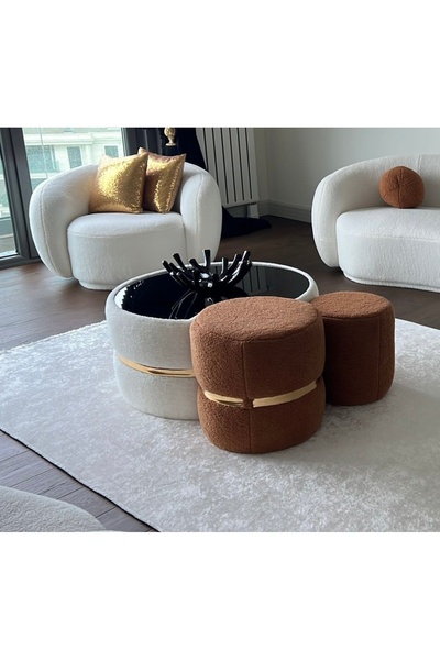 ALTUNTEPE HOME DESIGN puflu orta sehpa