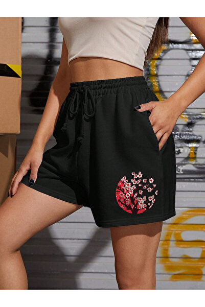 De Carte Sakura drvo štampani osnovni sezonski unisex šorti Bermuda