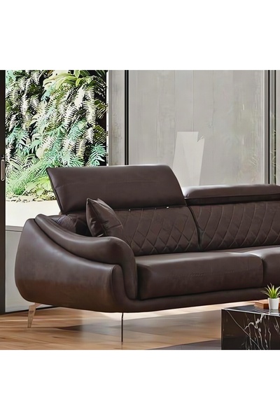 Velura Home & Living Ezel Motorlu Köşe Takımı & Hoparlörlü, USB Portlu, Genişleyebilir Büyük Köşe Takımı - Nubuk Kumaş