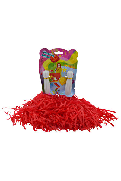 HitDukkan Gösteri ve Kutlama Ponponu 1 Çift Kırmızı Renkli