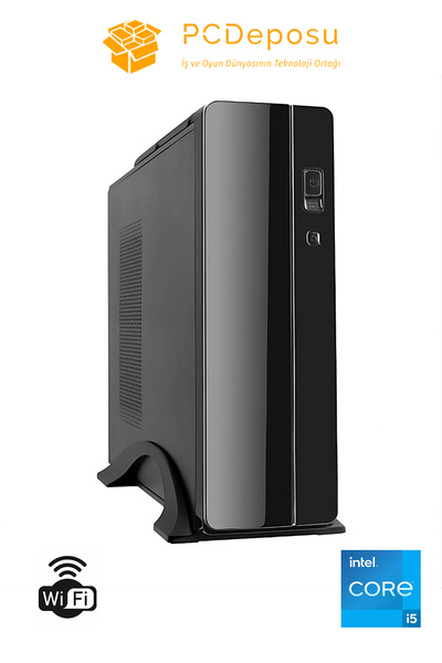PCDEPO İntel i5 13400 Hazır Sistem Kasası - Frisby Slim ATX, 8GB RAM, 256GB S...