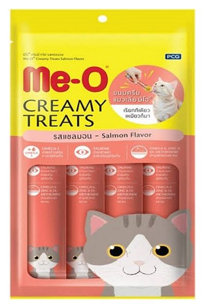 me-o Me-O Creamy Treats Salmon Flavor Cat Treat - 4 x 15 g