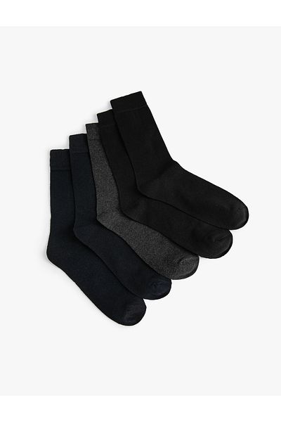 Koton Set de șosete de bază din 5 piese multicolore