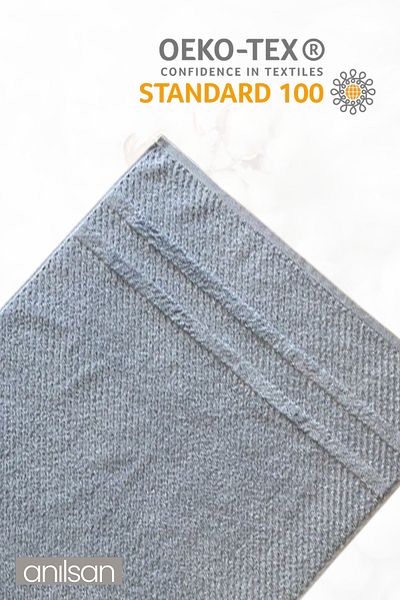 Anılsan Set de 2 prosoape jacquard 100% bumbac - 1 prosop de mână 50x90 și 1 prosop de baie 100x150