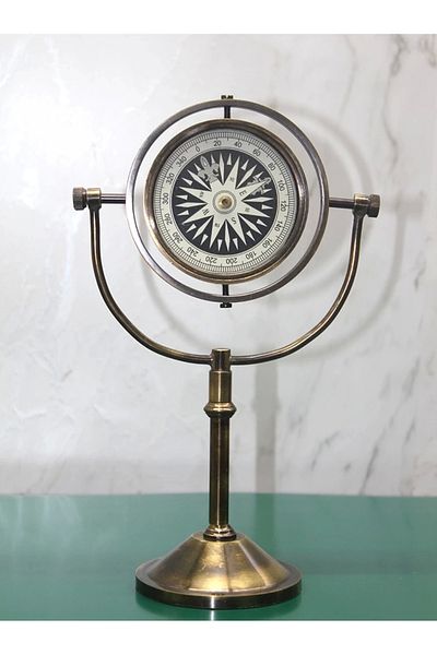YNT İthalat Brass Compass 7666