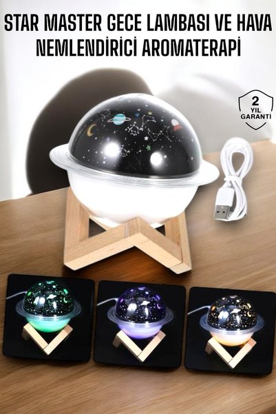 teknotrust Preminium Aromatherapy Air Humidifier Table Lamp and Night Light