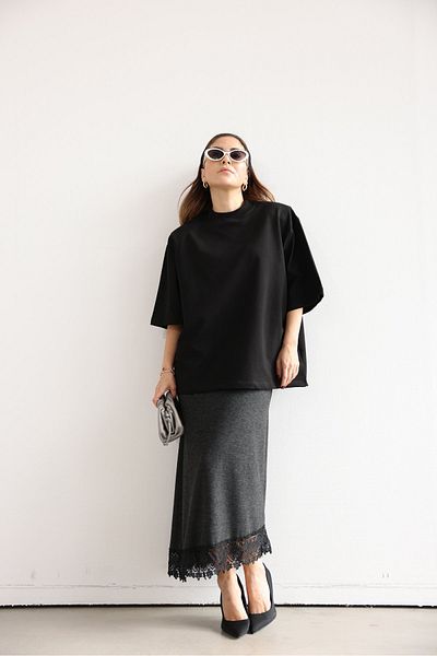 Özge Özgenç Skirt Laced Knitwear Skirt