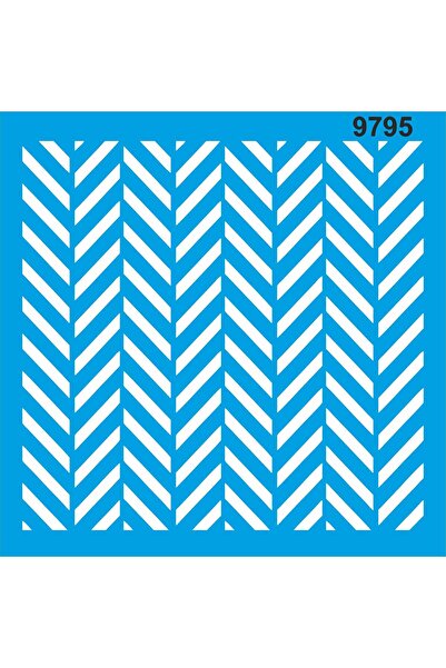 StencilSepeti نمط الأرضيات الصلبة من المواد السميكة - قالب رسم استنسل