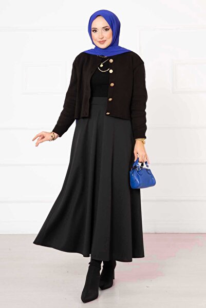 EBRUTESETTÜR تنورة مولانا باللون الأسود