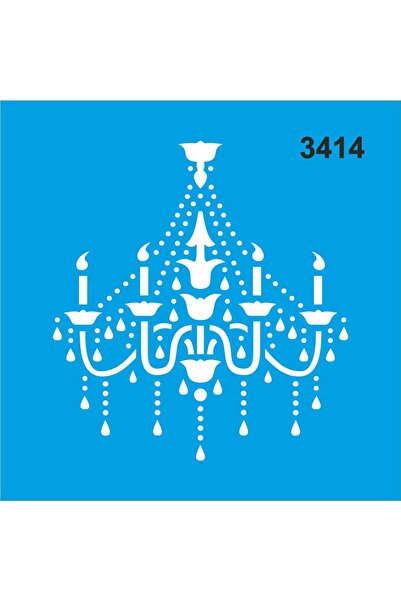 StencilSepeti نمط الثريا - قالب رسم الاستنسل