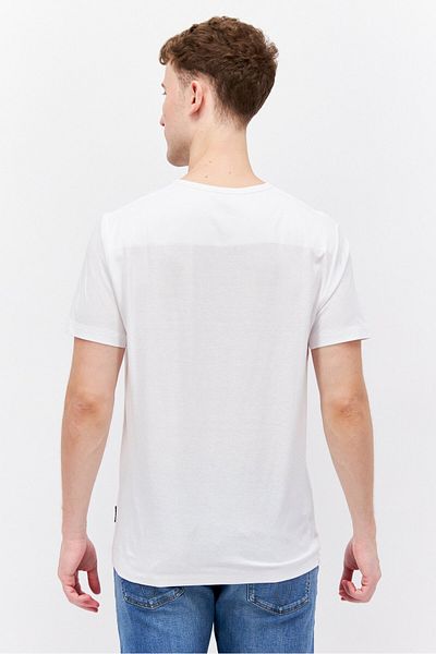 Fcuk Men Crew Neck Short Sleeve Brand Logo T Shirt, White