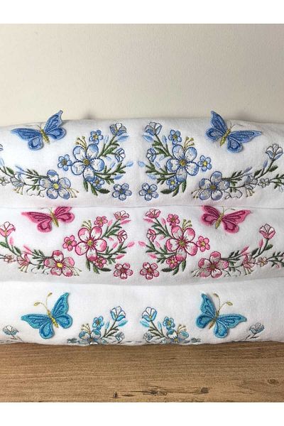 Peacock 3-Piece Three-Dimensional Hand & Face Towels 50 X 90 (2600Gr)