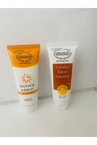 Ersağ Sun Cream 100ml Day Care Cream 100ml