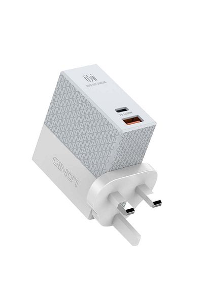 LDNIO Mini Quick Charger / 65W PD With cable Tybe-c  USB C+A