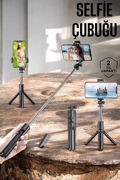 Teknoşık Tekno Şik Remote Controlled Tripod Phone Holder Selfie Stick 360 Deg...