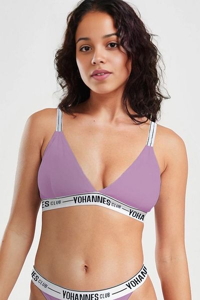 Yohannes Club Lila Brand Single Pack Strappy Women's Bra - Elastic
