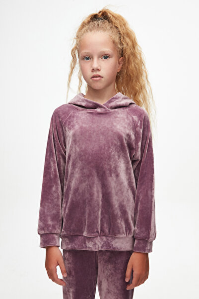 LOVETTI Gül Kurusu Kız Çocuk Kadife Alt Üst Takım