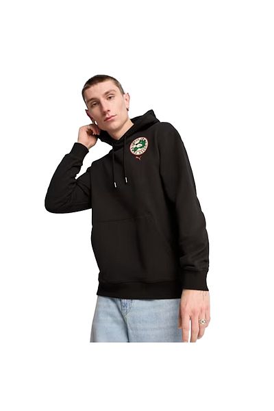 Puma Мъжки суитшърт Graphics Super в черен стил, ежедневен, 62964201