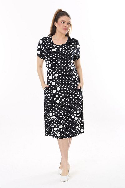 modayız Καλοκαιρινό Φόρεμα με τσέπες Plus Size 8C-2508
