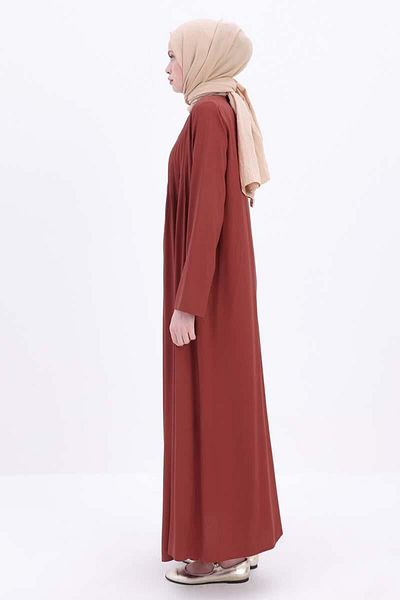 ALLDAY Tile-Pleated Viscose Dress