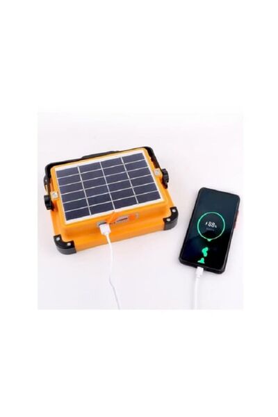 Genel Markalar GÜNEŞ ENERJİLİ ÇAKARLI LAMBA 3 MODLU ŞARJLI LAMBADER TELEFON ŞARJLI