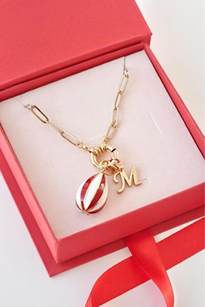 AŞIK ACCESSORIES Harfli Hayal Balonu Kolye - Çelik