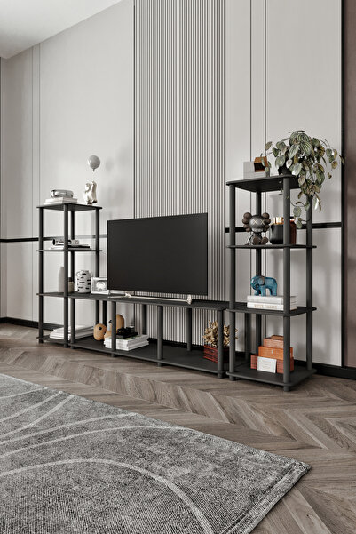 İnter Home Masivo TV SEHPA KİTAPLIK SİYAH