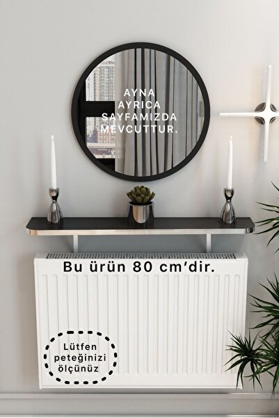 TALAŞTOZUM Siyah Gümüş Oval Kenar Petek Üstü Tak Çıkar , Uçan Raf & Dresuar D...