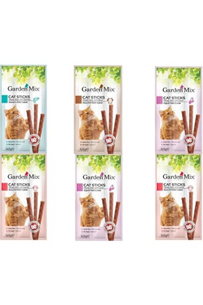 Gardenmix Garden Mix Karışık Kedi Stick Ödül 3*5g x 6 Adet